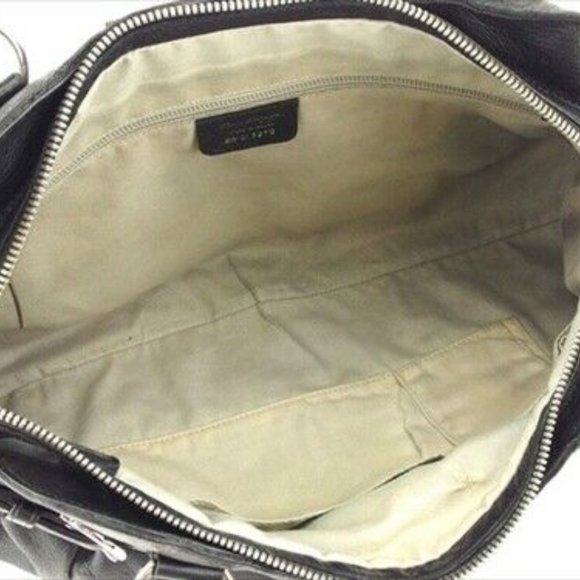 Salvatore Ferragamo bag Hand bag Ganchini Black Silver Authentic Used - Picture 4 of 9